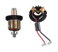 Entgoinggo For DDF482 For Rotor And Carbon Brush Holder Kit Compatible With DHP482 HP482D XPH10 Drill Driver Armature Replacement Parts High Temperature Resistant