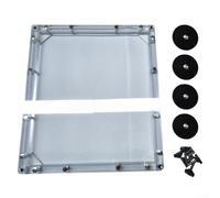 Entgoinggo For Starlink Mini Roof Magnetic Mount Kit, Stainless Steel and PC Construction, Compatible with RVs Vans Boats Yachts Trucks, Protects Device From Dust and Rain