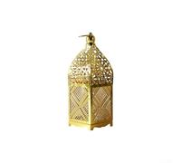 Entgoinggo For Wrought Iron Hollow Lantern Candlestick Outdoor Wind Light LED Candle Holder Artistic Home Decor Ornaments For Garden Wedding Centerpiece(S)