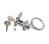 Entgoinggo Garage Door Release Lock Manual Override Security Keyed Latch, For Roll-Up Doors, Without Side Entry Steel Wire Construction, With 2 Keys