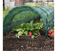 Entgoinggo Green House, Garden Polytunnel Cover For Outdoor Garden Tunnel Greenhouse Tent Protective Plastic Sheeting For Garden Allotment(Dark green net)