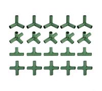 Entgoinggo Greenhouse Frame Connectors Garden Pipe Joints PVC Fitting Accessories, For DIY Cold Frames Flower Stands Shelves And Furniture Building Kits