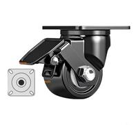 Entgoinggo Heavy Duty Low Centre Gravity Casters With Dual Bearing System For Industrial Swivel Wheels Smooth Rolling Sealed Protection Against Dust And Water(Q)