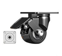 Entgoinggo Heavy Duty Low Centre Gravity Casters With Dual Bearing System For Industrial Swivel Wheels Smooth Rolling Sealed Protection Against Dust And Water(N)