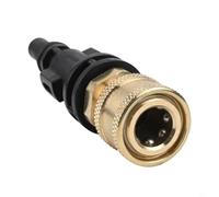 Entgoinggo High Pressure Foam Pot Adapter, With 5 Nozzles, For Lavor, For Parkside, For Vax for STERWINS Brass Quick Connect Spray Lance Accessories Up To 3500 Psi