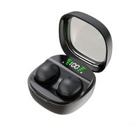 Entgoinggo Invisible Wireless Earbuds for Side Sleepers, Mini and Comfortable Design for All Night Use (Black)