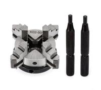Entgoinggo Lathe Chuck, K02 50 4 Jaw Self Centering Lathe Chuck Expanding Collet, 50mm Diameter, Milling Machines Metal Woodworking Tool
