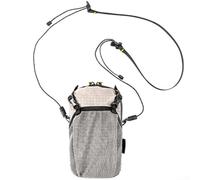 Entgoinggo Lightweight Backpack Shoulder Strap Pouch with Foldable Design and Protective Phone Compartment, Made of Rainproof and Wear Resistant Nylon for Outdoor Sports and Urban Activities (gray)