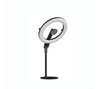 Entgoinggo Magnetic Desk Ring Light 5000mAh Rechargeable Battery With 3 Color Modes And 10 Brightness Levels For Makeup Photography Vlogging Live Streaming Zoom