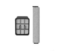 Entgoinggo Main Brush Filter Kit Replacement For Vozascly-W12 Cordless Floor Mop Vacuum Cleaner Plastic 1Pc Roller Brush And 1Pc Filter
