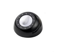 Entgoinggo Mechanical Kitchen Timer 60 Minute Countdown Clock With Large Visual for dial, For Cooking Baking Study And Skincare Routines No for battery Required Modern Design(Black)