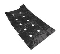 Entgoinggo Perforated PE Mulch Film, With Pre-Cut Planting Holes, For Vegetable Garden Control And Soil Moisture Retention Black Ground Cover Sheet(10m*1.35m)