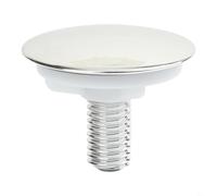 Entgoinggo Plastic Kitchen Sink Tap Hole Blanking Stopper, For 28Mm To 40Mm Basins Leak Proof Deck Cover No Tools Required Install Silver Finish Improvement(B)