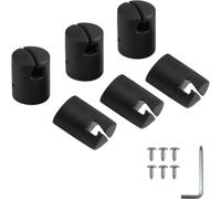 Entgoinggo Pole Sleeves 6 Pack for Safety Pipe Covers For Jumping Mat Protectors ABS Plastic Shield Guards Against Wear And Tear Easy Install No Tools Required For Outdoor