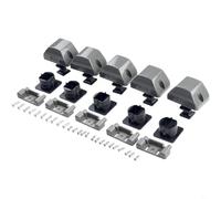 Entgoinggo Push Button Catch Lock For Cupboard Door Zinc Alloy Camper Cabinet Latch With Handle Function For Caravan Boat RV And for motorhome Furniture 5 Pack(Black)