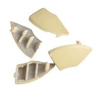 Entgoinggo Radio Button Trim Cover Removal Point Holes, For Fiat 500 2008, For Onwards Interior Dashboard Moulds Replacement Accessories Kit 4 Pcs Beige Style