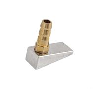 Entgoinggo RC Boat Water Cooling Inlet Pickup Nozzle Copper Aluminum Alloy Bottom Dual Single Nipple, For Cat Hulls High Flow Marine Engine Motor ESC Cooler System(Single Water Inlet)