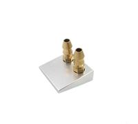 Entgoinggo RC Boat Water Cooling Inlet Pickup Nozzle Copper Aluminum Alloy Bottom Dual Single Nipple, For Cat Hulls High Flow Marine Engine Motor ESC Cooler System(Double Water Inlet)