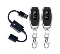 Entgoinggo Remote Control Switch, Wireless Light Switch Kit, DC 5V USB LED Control Switch USB Wireless Remote Switch for Pump Security Systems Door Curtain Gate(P30-2)