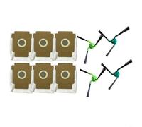 Entgoinggo Replacement Side Brushes And Dust Bags Kit, for Roomba, For Combo Max 705 706 Robot Vacuum, With Clog Resistant Sealed Bags, For Corner Cleaning(10pcs)