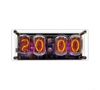 Entgoinggo Retro IN12 Nixie Clock Kit Glow Tube Clock Module With RGB Background USB-C Powered Energy(Without Tube)