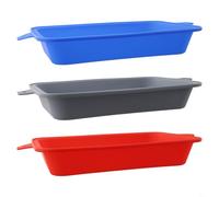 Entgoinggo Reusable Silicone Drip Pan Liners, For Weber Grills - Heat Resistant Grease Trays, For Easy Cleaning Dishwasher Safe BBQ Accessories, For Outdoor Cooking