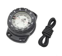 Entgoinggo Scuba Diving For Compass Wrist Mount Underwater Navigation Gauge For Professional Snorkeling Lightweight Portable Module With Clear Top And Side Reading(Black)