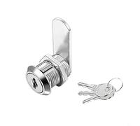 Entgoinggo Security Drawer Lock, 1/4Pcs 16Mm Furniture Lock Zinc Alloy Cam Lock with 3 Keys for Cabinets, Drawers, Tool Boxes, Lockers and Mailboxes(5pcs)