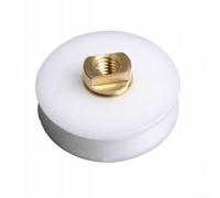 Entgoinggo Shower Door Rollers, 22Mm Shower Door Wheel Rollers Top and Bottom, Uppers Or Lowers Double Twin Shower Door Rollers Runners, for Standard Sized Glass Panels(8pcs)