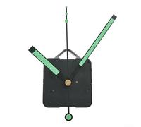 Entgoinggo Silent Wall Clock Luminous Hand MovemenPointer, Glow In The Dark Clock, Replacement Clock Kits DIY Wall Clock Movements Mechanism Parts Home Decor(D)
