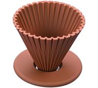 Entgoinggo Silicone Coffee Dripper Reusable Pour Over Filter Brewer, With Stable Conical Base, For Immersion Extraction Easy Clean Kitchen Accessories(brown)
