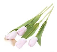 Entgoinggo Silk Artificial Flower Single Stem, With Lifelike Texture, For Wedding Home Decor And Photography Props Elegant Floral Arrangement Centrepiece(White Powder)
