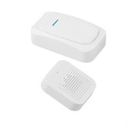 Entgoinggo Smart Wireless Doorbell With 200M Long Range Signal Waterproof Outdoor Button 32 Chimes And 3-Level Volume For Home Villa Office UK Receiver Included