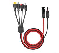 Entgoinggo Solar Panel Cable, 4 In 1 Solar Panel Connector Extension Cable Splitter, PV Parallel Solar Panel Connectors, for XT60, DC 8Mm,5 5Mm DC Charging Needs