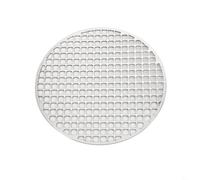 Entgoinggo Stainless Steel Grill Mat, Barbecue Mesh Cooking Mat Round Rack Baking Net For Outdoor Kitchen BBQ Metal Grill Rack Barbecue Grid(30cm)