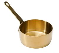 Entgoinggo Stainless Steel Mini Sauce Pan, 100ML Gold, Uncoated, True, False, 1* Small Sauce Pan
