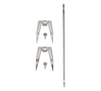 Entgoinggo Stainless Steel Rotating, Fork Component, For Electric Oven And Air Fryer Rotisserie Shaft, For Roasting Chicken Strips And Skewers Kitchen Accessories(25.6cm)