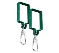 Entgoinggo Swing Bracket Metal Swing Set Accessories, Heavy Duty Outdoor Playground Equipment For Backyard Swings 5.78x3.8 Inch(2pcs)