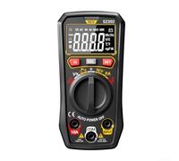 Entgoinggo SZ202 Digital Multimeter With Backlit Display, Multifunctional Voltage And Current Tester For AC/DC Measurement, Resistance, For Home, Office, And Professional Use(Red)
