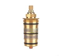 Entgoinggo Thermostatic Shower Valve Cartridge Shower Mixer Valve Repair Kit Brass Thermostatic Cartridge Replacement