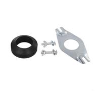 Entgoinggo Toilet Cistern Repair Kit, Leaking Tank Replacement Parts Toilet Tank Bolts Metal Close Coupled Bracket Set