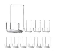 Entgoinggo Transparent Acrylic Wall Mounted Record Holder Hooks For Vinyl LP Display Storage Rack Clear Hangers For CDs Artwork Photos Home Organization Decor