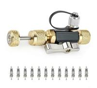 Entgoinggo Vacuum-Rated Valve Core Removal Tool Valve Core Removal Tool 1/4 & 5/16 Inch Dual Size O-Ring Ball Valve Seal Magnetic Cap