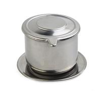 Entgoinggo Vietnamese Coffee Drip Filter Cup Stainless Steel Hand Pour Over Brewer, For Home Office Travel Camping Portable Easy Clean for phin Maker(100ML)