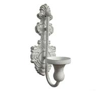 Entgoinggo Wall Candle Holder, Candle Sconces Wall Art, Vintage Taper Candle Wall Decor, Cast Iron Wall Mount Candle Holders for Living Room Home Decor(Grey)