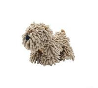 Entgoinggo West Terrier Cartoon Dog Hand Towel in Soft Chenille Fabric, Absorbent and, for Hanging in Kitchen, Bathroom, or Room Decoration (Brown)