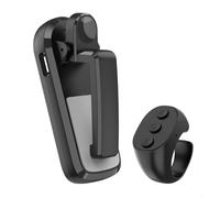 Entgoinggo Wireless Multifunction Page-Turner Remote Control For Kindle And Tablets Blue-tooth Camera Shutter, Type-C Rechargeable E-Book Reader Clicker For Reading(JX-07 Black)