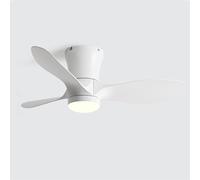 ENTHERONIC Ceiling Fan with Lights 3-Blade Ceiling Fan with Light and Remote Flush Mount 32 Inch Ceiling Fans for Bedroom Living Room Kids Room Small Space
