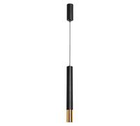 ENTHERONIC High Brightness Pendant Light LED Long Tube Hanging Light Aluminum Waterproof Small Chandelier Black Cylindrical Spotlight Energy-saving Anti-Rust Lantern For Kitchen Restaurant Foyer