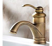 ENTHERONIC Retro Bathroom Sink Taps Gold Brass Hot And Cold Sink Mixer Tap Luxury Victorian Vintage Bath Faucet With Flexible Hoses For Bathroom Basin Sink Home Decoration
